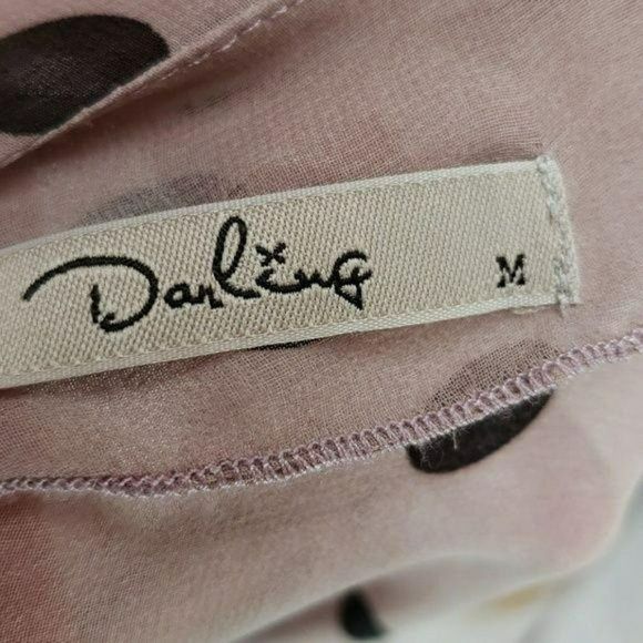 Darling Sheer polka dot medium button down Blouse - Picture 7 of 7